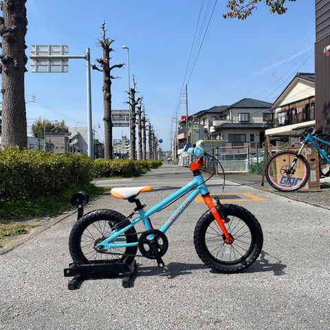 YOTSUBA CYCLE ZERO Ramune Blue 14 - ヨツバサイクル ゼロ ラムネブルー 14インチ 子供用自転車 または キッズバイク - 高知の自転車専門店